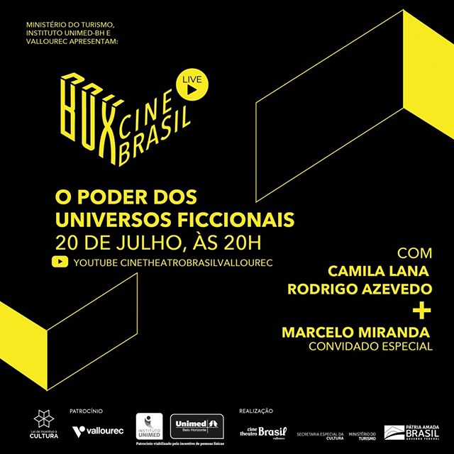 Reprodução/Instagram Live "O poder dos universos ficcionais" - Projeto Box Cine Brasil