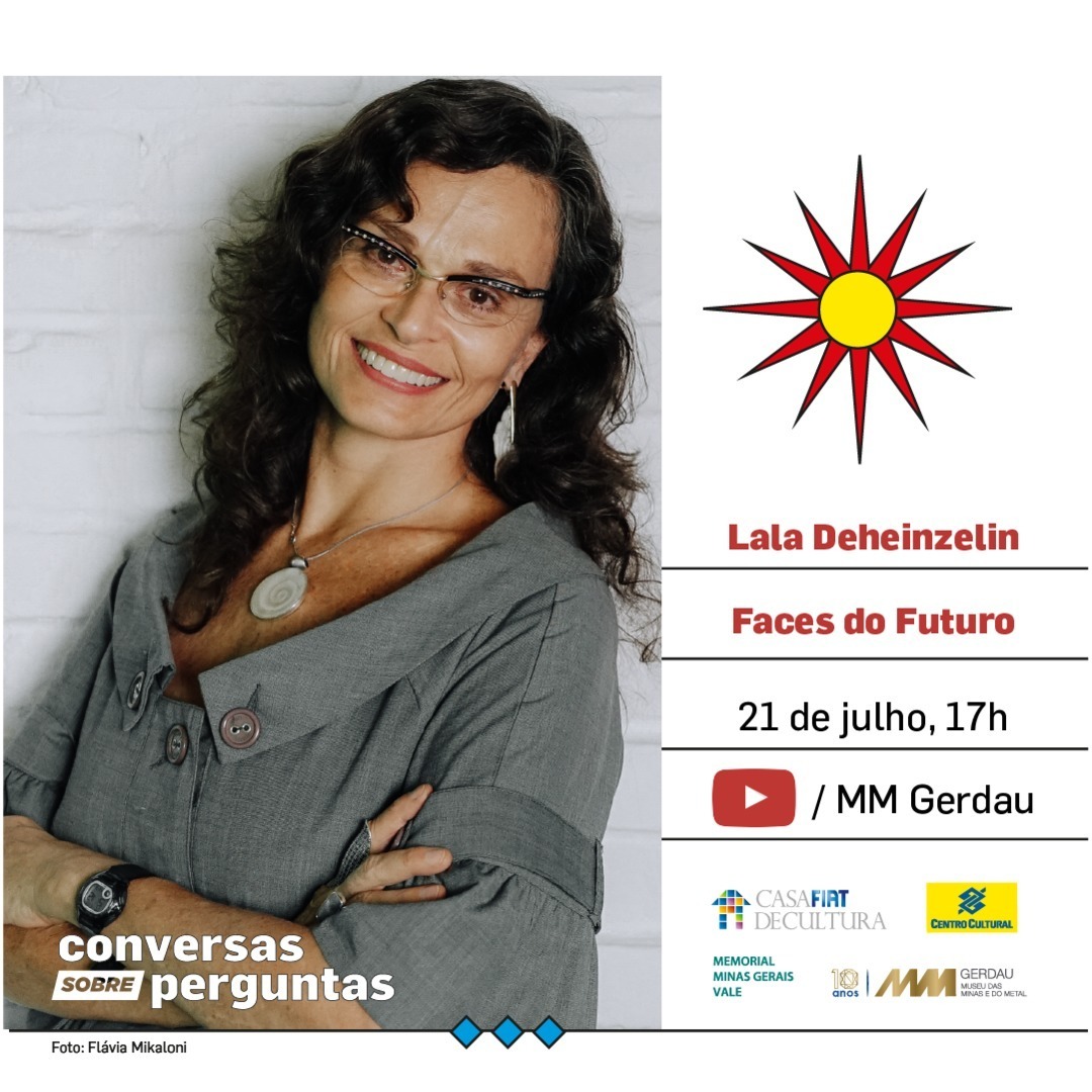 Reprodução/Instagram "Conversas sobre perguntas" com a futurista Lala Deheinzelin