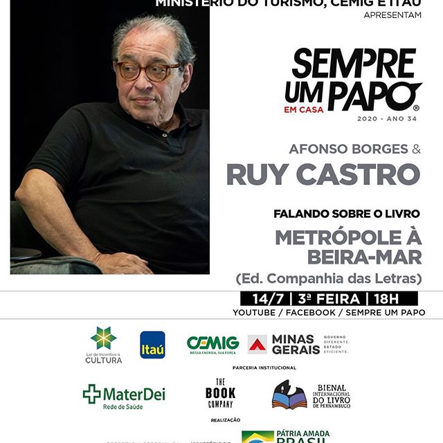 Ruy Castro no #Sempre Um Papo Em Casa 