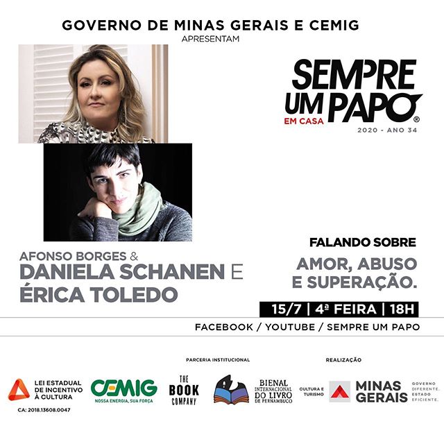 “Amor, Abuso e Superação”, com Daniela Schanen e Érica Toledo no #Sempre Um Papo