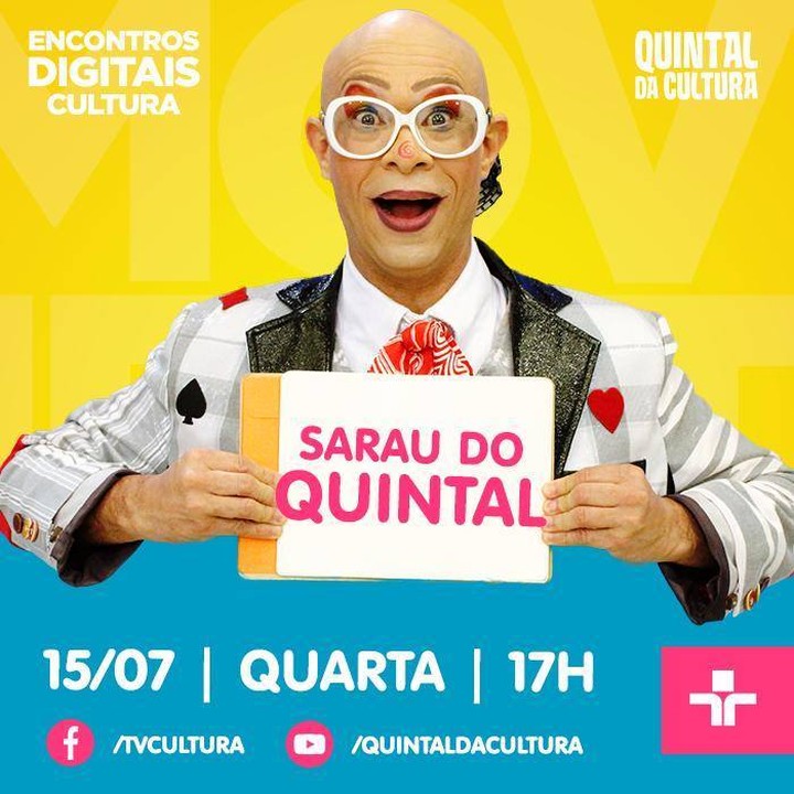 Reprodução/Instagram LIVE: Quintal da Cultura em “Sarau do Quintal”
