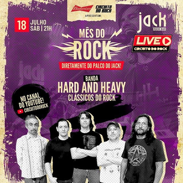 Live Especial "Dia Mundial do Rock" Jack Rock Bar - Circuito do Rock 