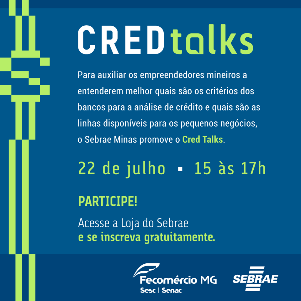 Reprodução/Facebook Sebrae Minas Live: CRED Talks
