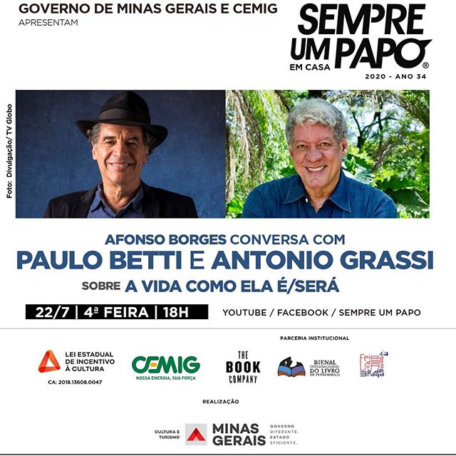 Paulo Betti e Antonio Grassi no #Sempre Um Papo Em casa