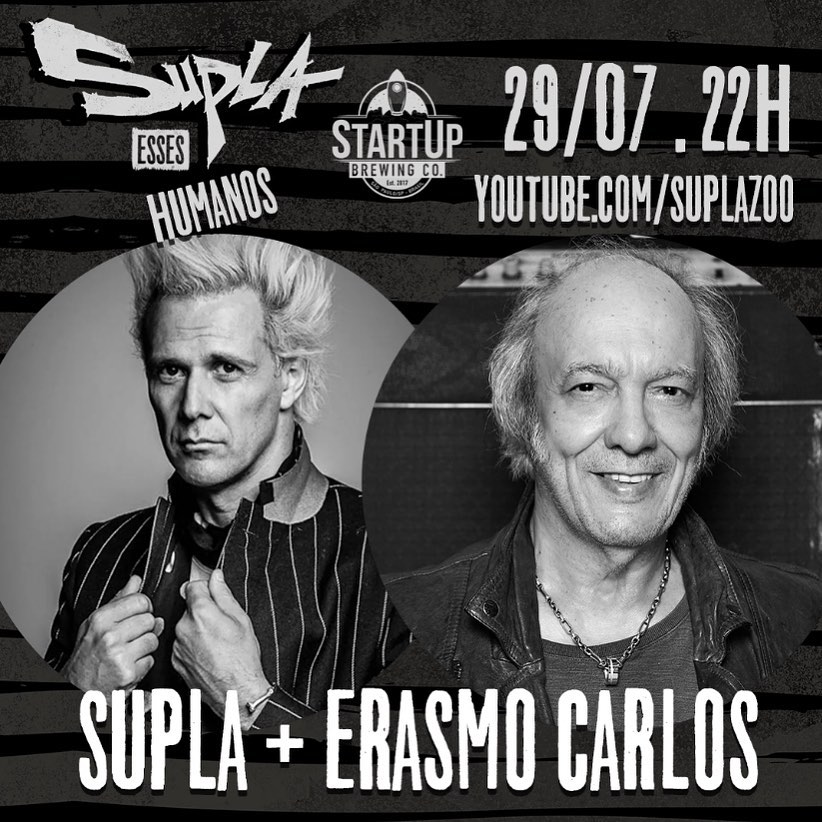 Reprodução/Instagram Supla e Erasmo Carlos