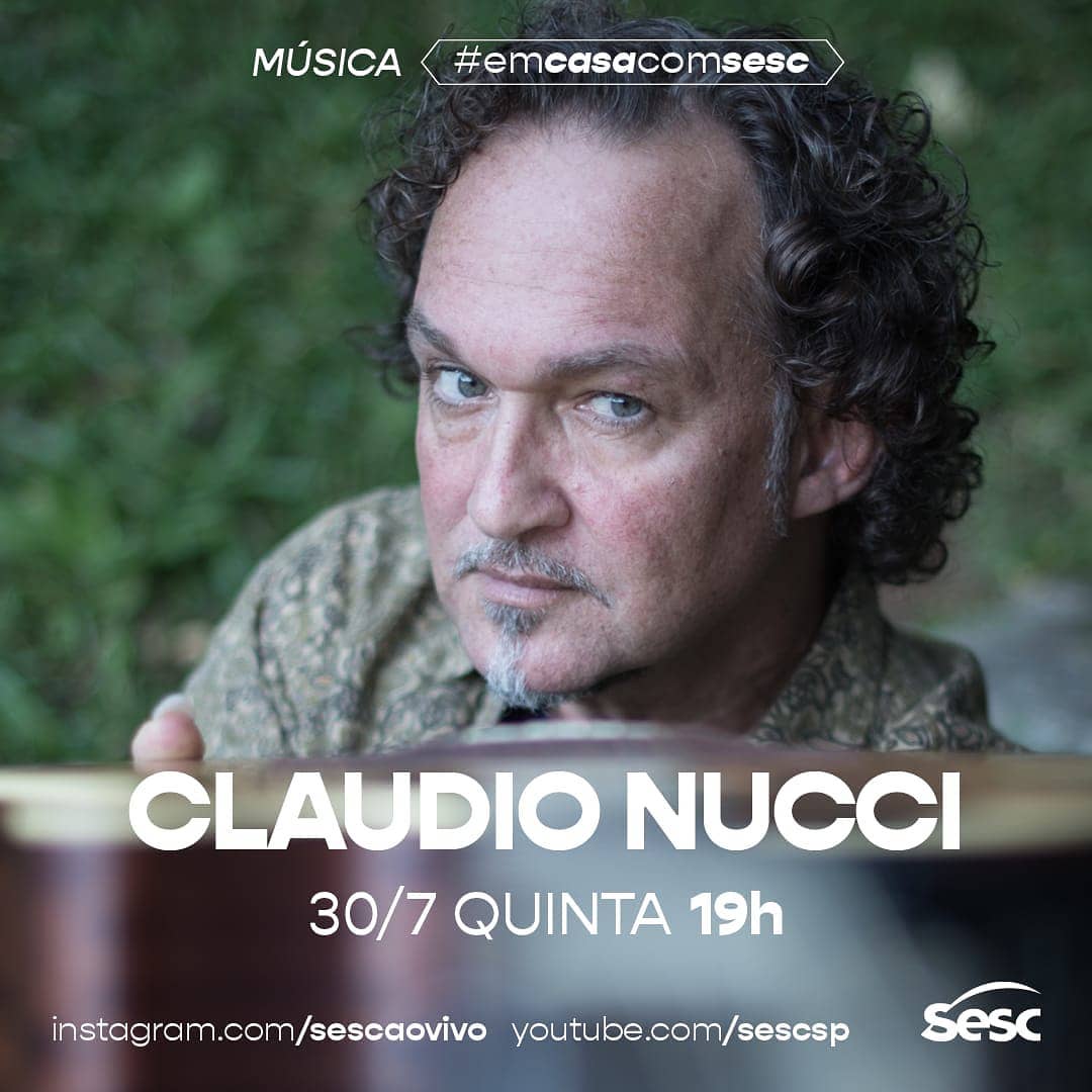 Live: Claudio Nucci #EmCasaComSesc