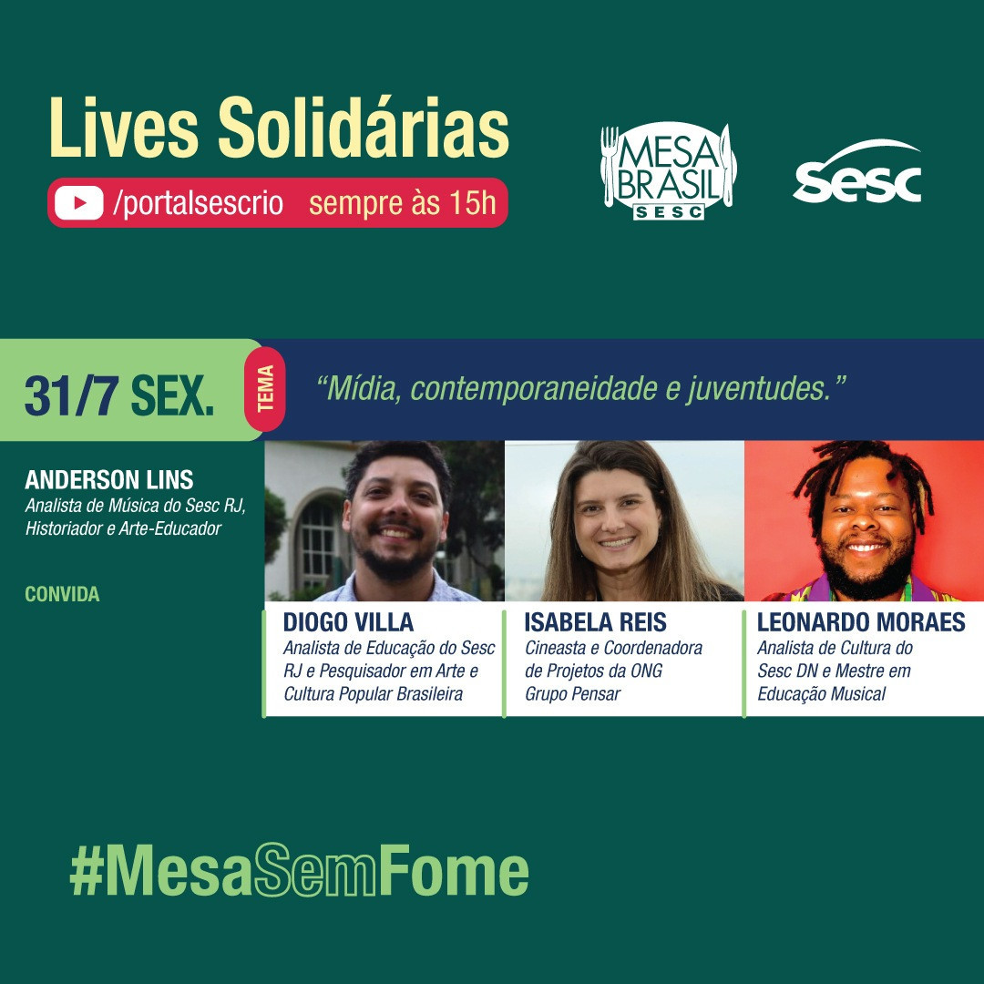 Live Solidária: Mídia, contemporaneidade e juventude #MesaSemFome