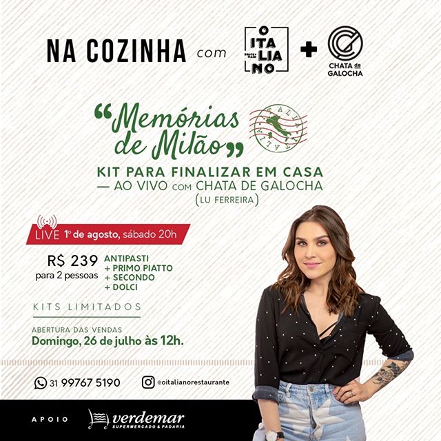 Na cozinha com O Italiano e Chata de Galocha - "Mémórias de Milão"
