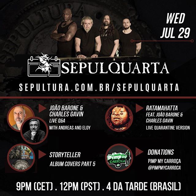 Reprodução/Instagram Lives: SepulQuarta