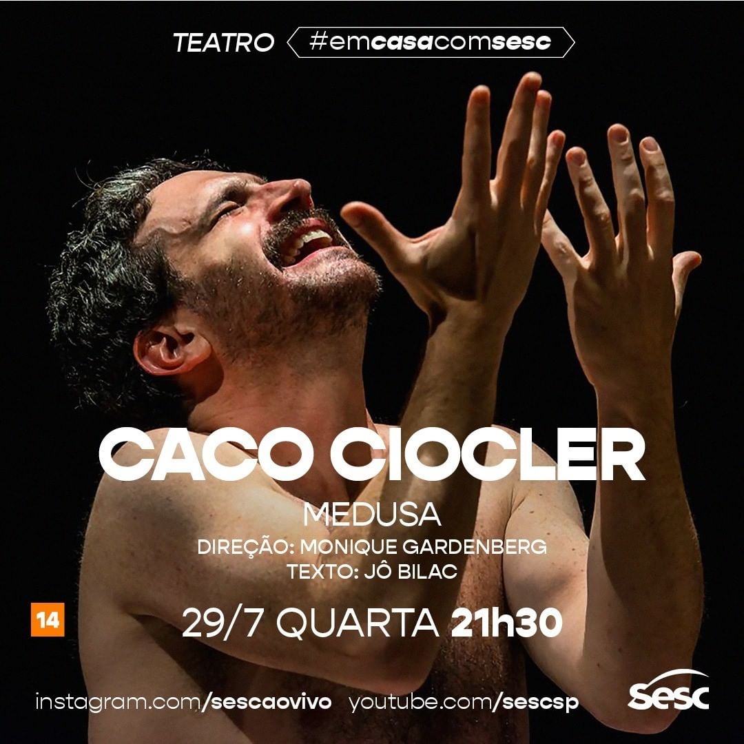 Live: Medusa - Caco Ciocler #EmCasaComSesc
