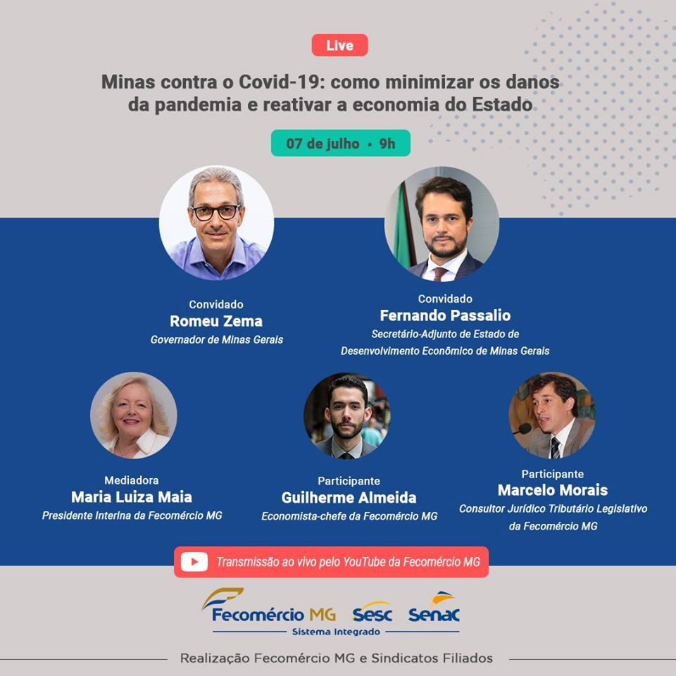 Live: Minas contra o Covid-19 - Como minimizar os danos da pandemia e reativar a economia do Estado