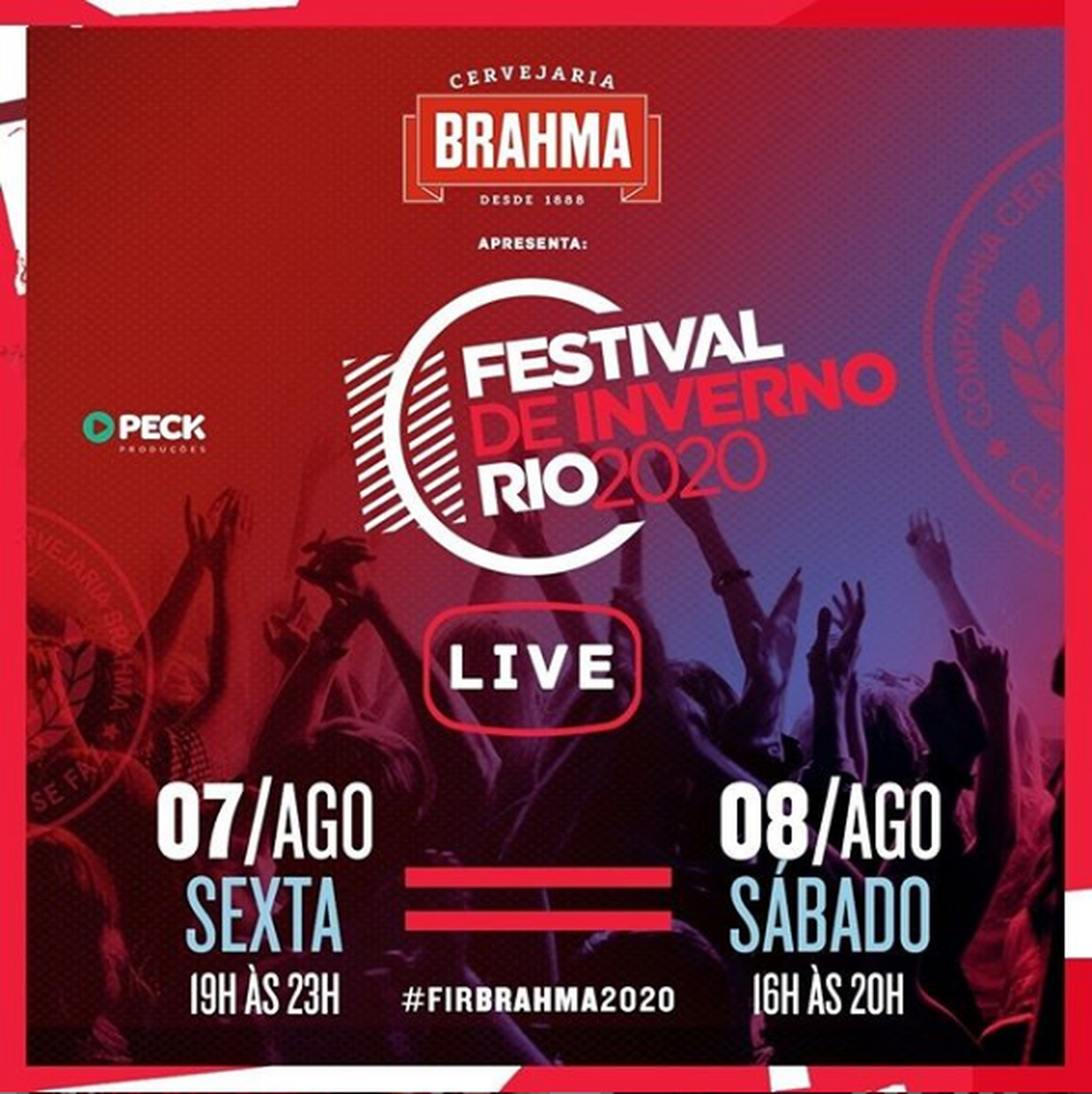 Reprodução/Instagram Live: Festival de Inverno Rio com Ferrugem, Marcelo D2 e Thiago Martins