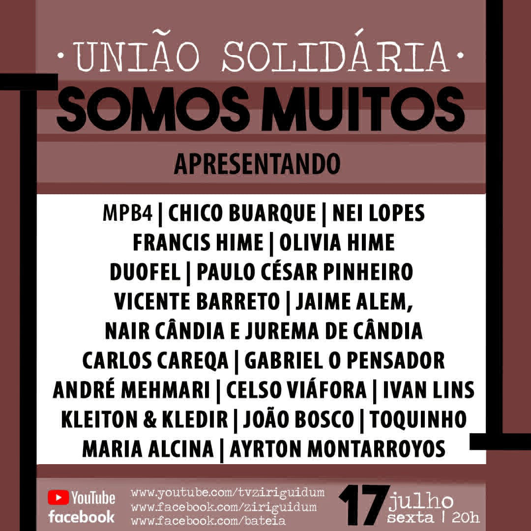 Reprodução/Ziriguidum Festival Somos Muitos