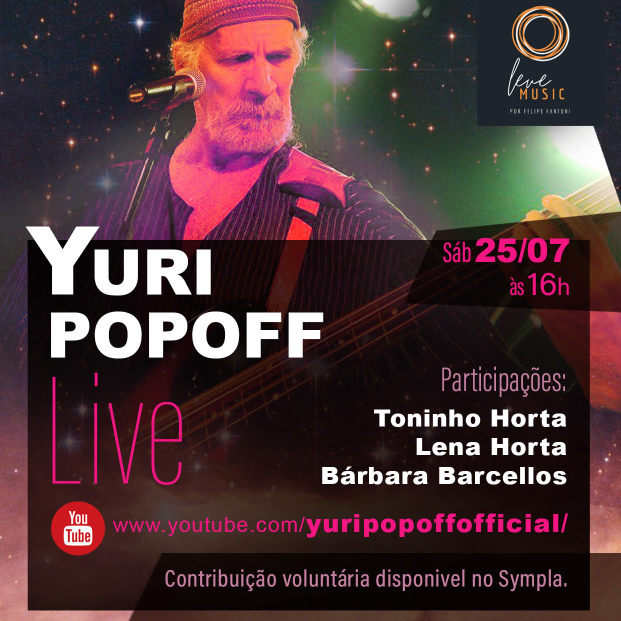 Reprodução/Instagram LIVE YURI POPOFF