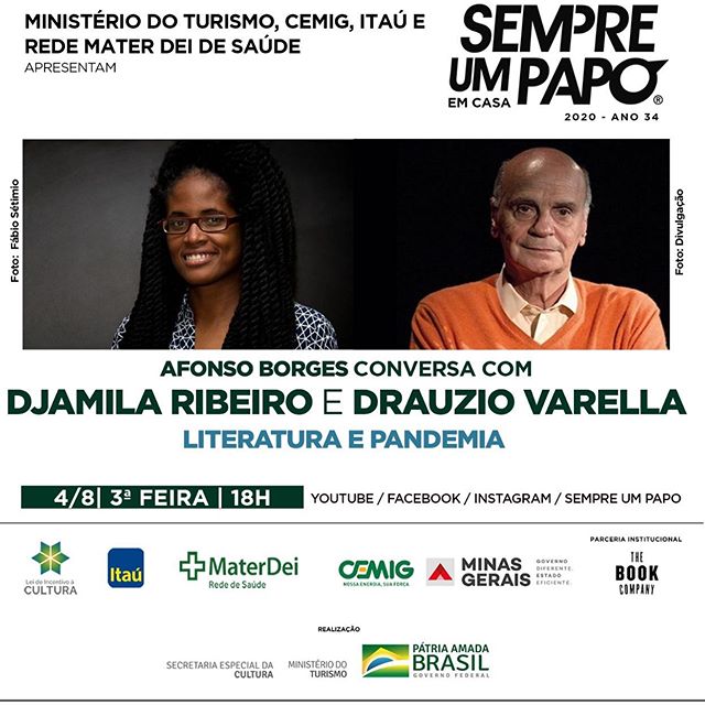 Djamila Ribeiro e Drauzio Varella no #Sempre Um Papo Em Casa