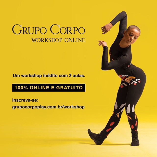 Reprodução/Instagram Grupo Corpo - Workshop Online