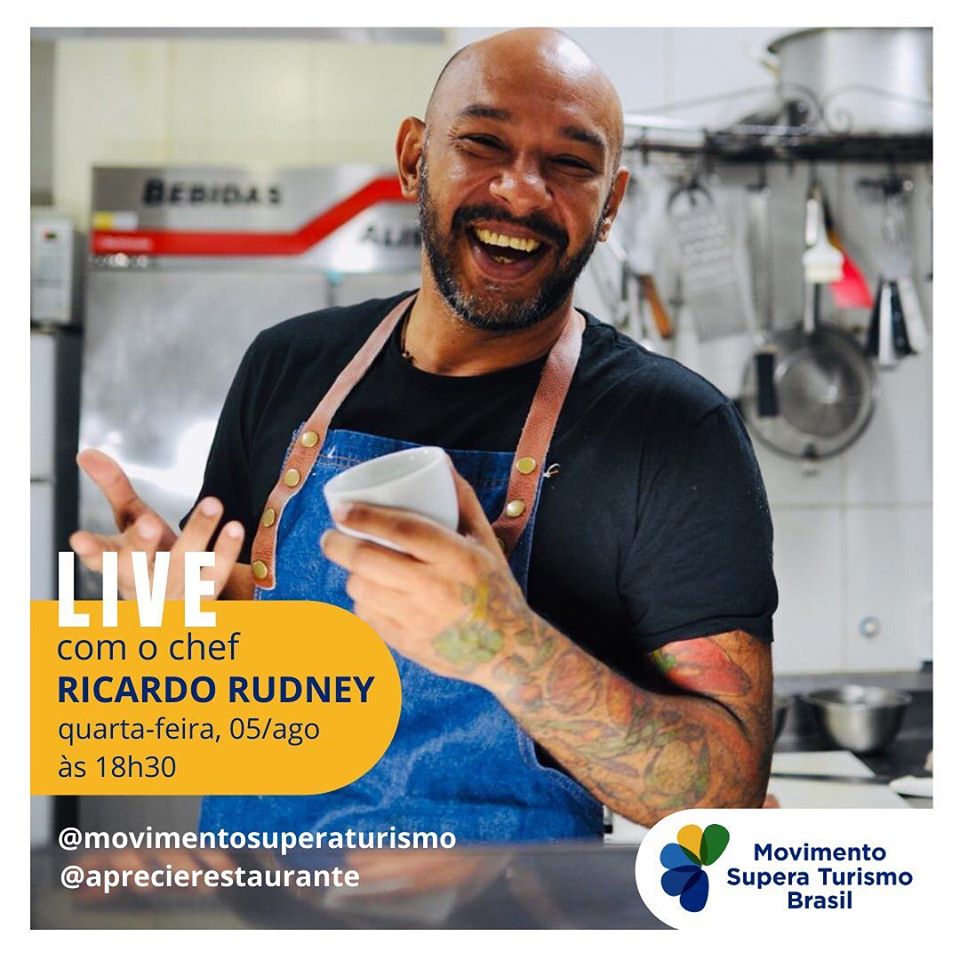 Reprodução/Facebook Movimento Supera Turismo Live com o chef Ricardo Rudney - Movimento Supera Turismo