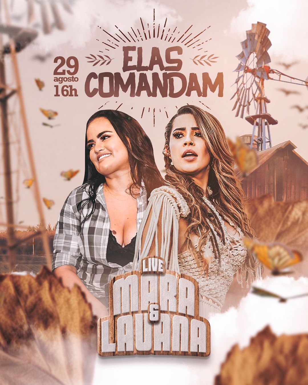 Divulgação/Instagram Lauana Prado Live: Elas Comandam com Lauana Prado e Mara Pavanelly