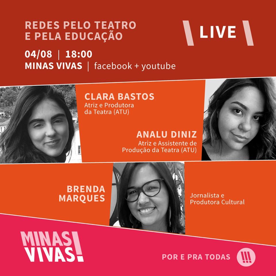 Live: Redes pelo teatro e pela educação - Minas Vivas