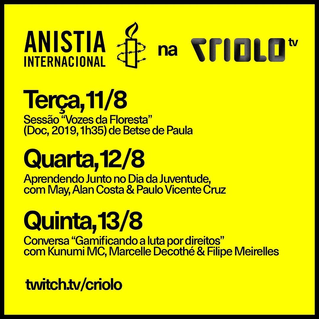 Anistia Internacional na Criolo TV