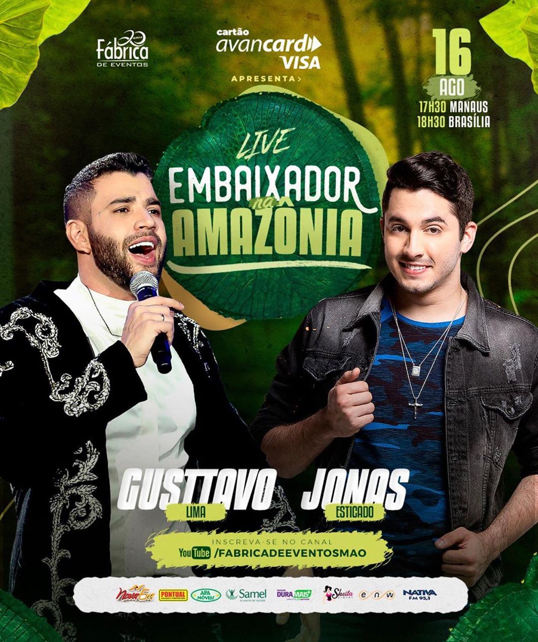 Divulgação/Instagram Live: Embaixador na Amazônia - Gusttavo Lima