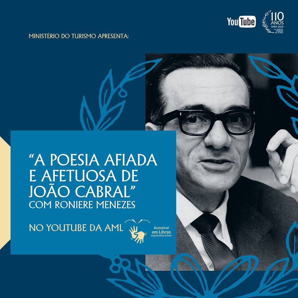 Palestra Online: A poesia afiada e afetuosa de João Cabral, com o professor Roniere Menezes - AML em Casa