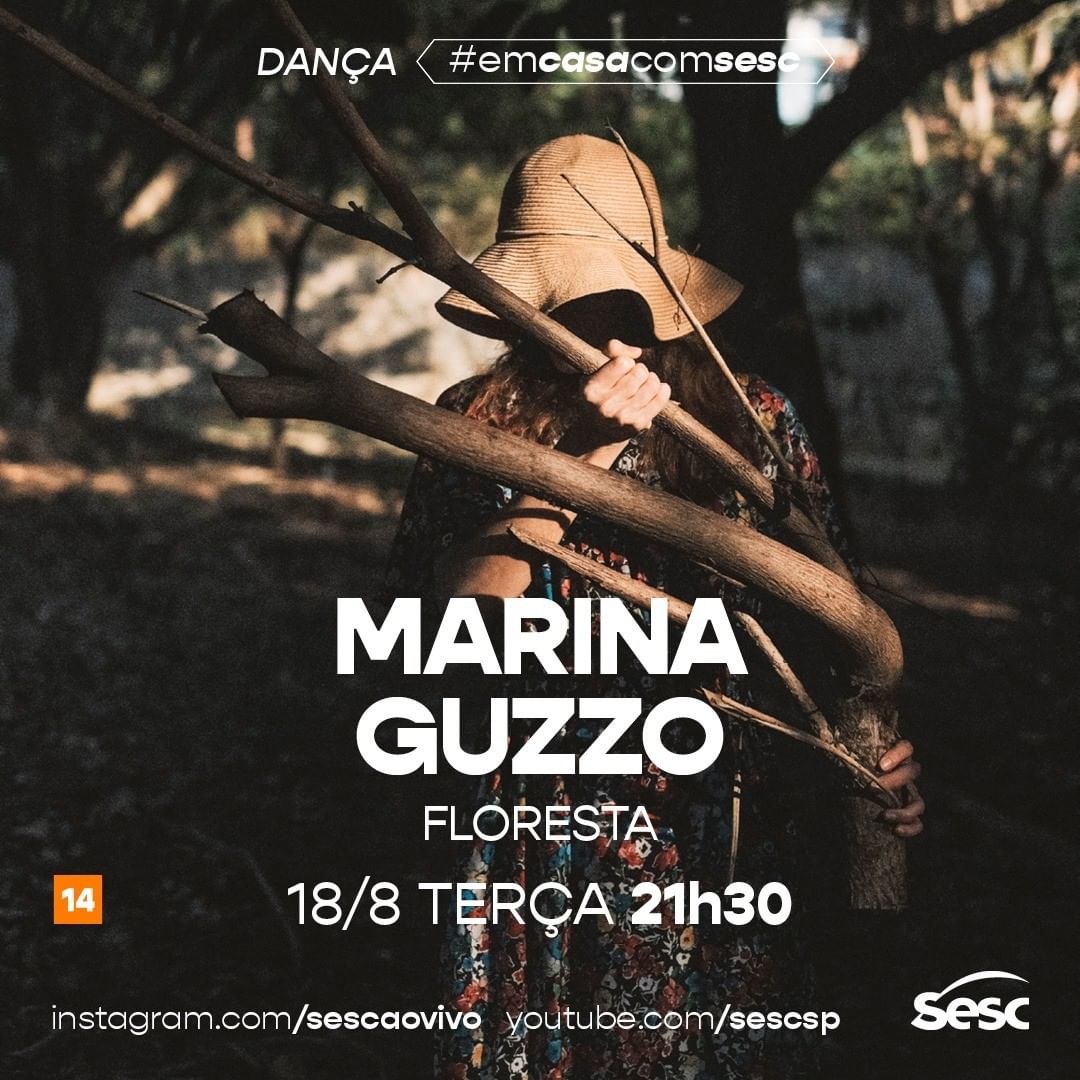 Divulgação/Instagram Sesc Ao Vivo Live: Floresta com Marina Guzzo #EmCasaComSesc