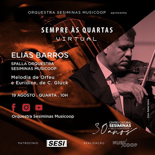Reprodução/Instagram Sempre às Quartas - Orquestra Sesiminas Musicoop