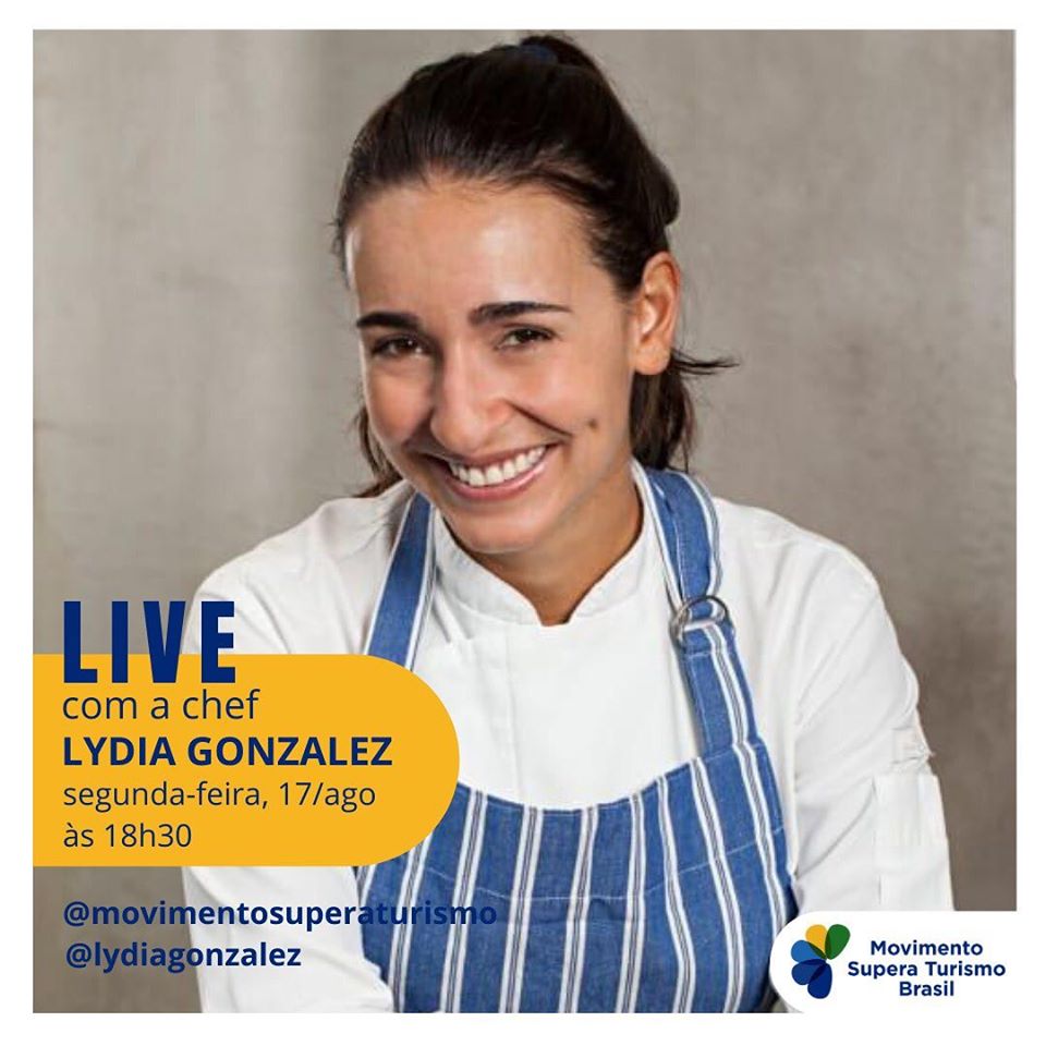 Live Gastronômica com a chef Lydia Gonzalez - Movimento Supera Turismo
