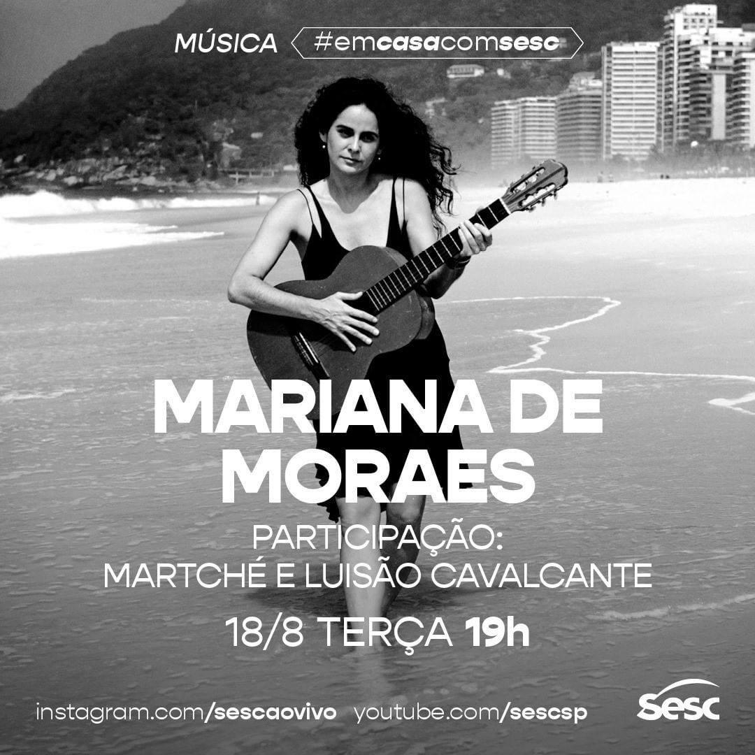 Divulgação/Instagram Sesc Ao Vivo https://www.instagram.com/p/CEATXqPgFR5/