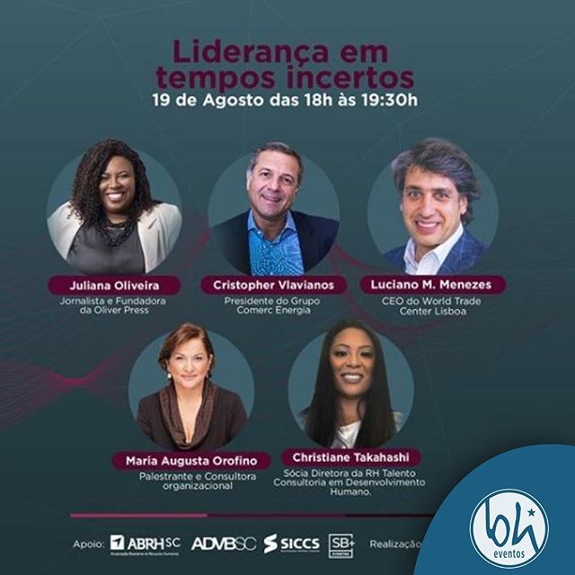 Reprodução/Instagram Webinar: Liderança em Tempos Incertos