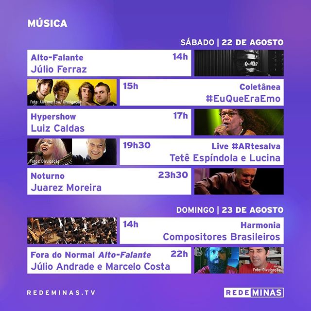 Programação Musical - Rede Minas