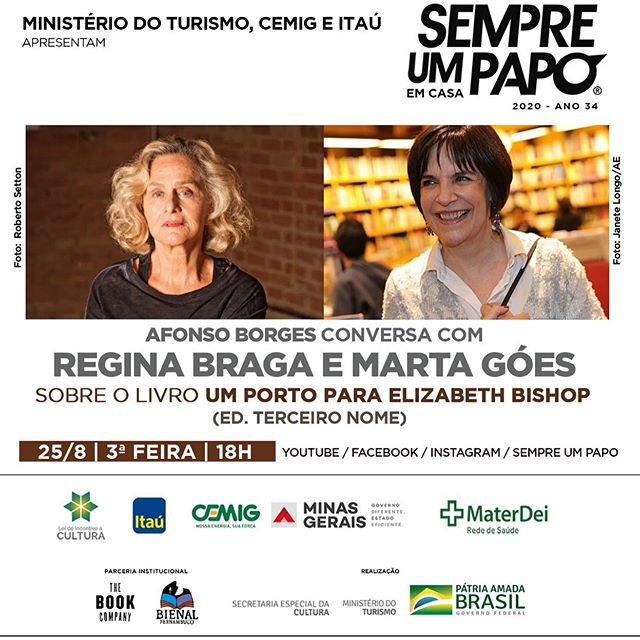 Regina Braga e Marta Góes no #Sempre Um Papo Em Casa
