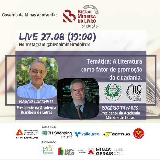 Live: A Literatura como fator de promoção da cidadania #BienalNaSuaCasa