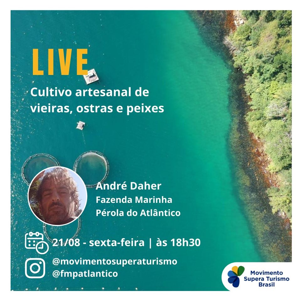 Live: Cultivo artesanal de vieiras, ostras e peixes - Movimento Supera Turismo