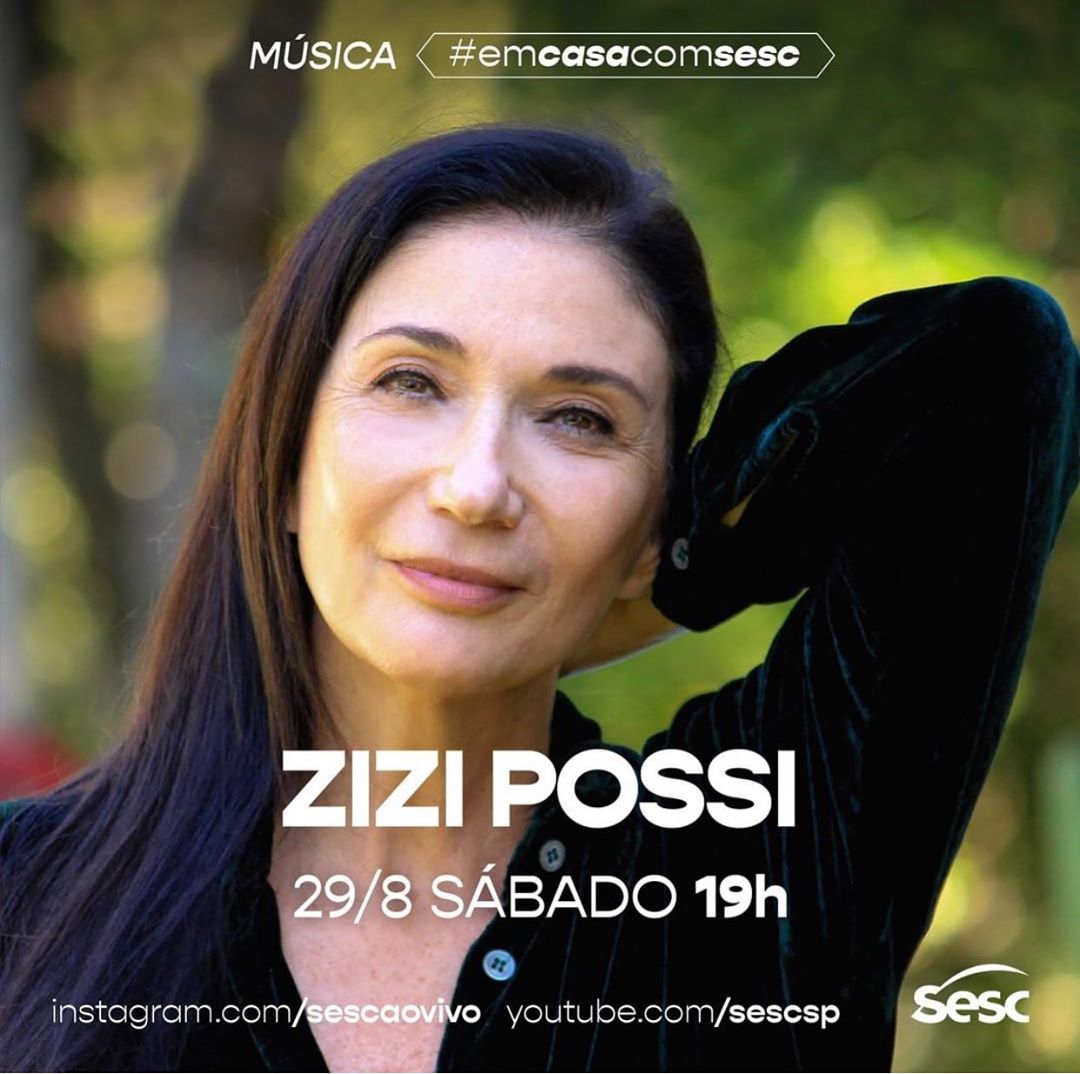 Divulgação/Instagram Sesc Ao Vivo Live: Zizi Posse #EmCasaComSesc