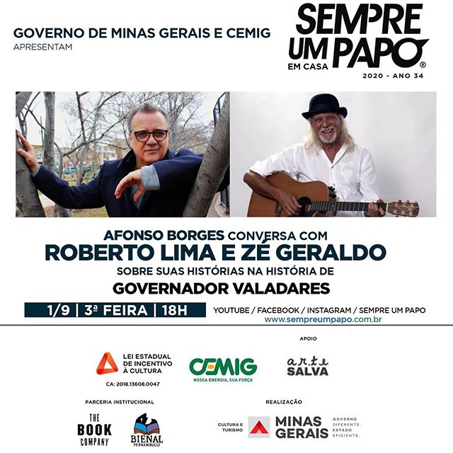 Zé Geraldo e Roberto Lima no #Sempre Um Papo Em Casa