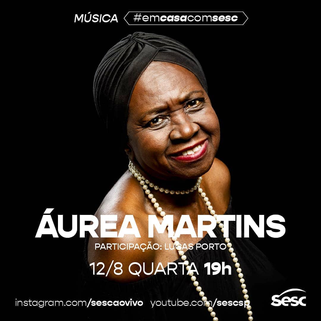 Live: Áurea Martins #EmCasaComSesc