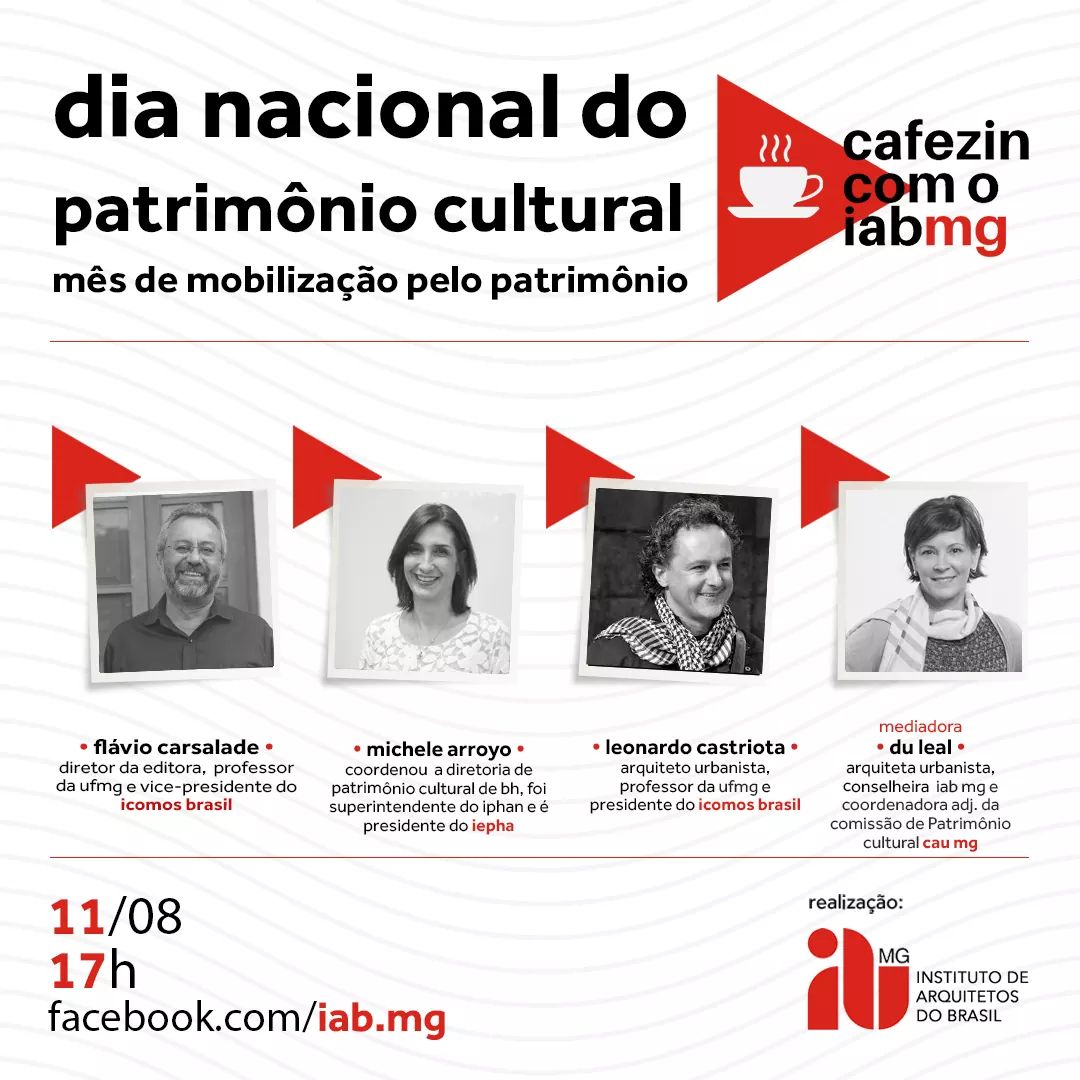 No "cafezin com o iabmg" - Dia do Patrimônio Cultural