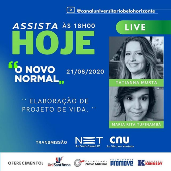 Live: O Novo Normal - Elaboração de projeto de vida