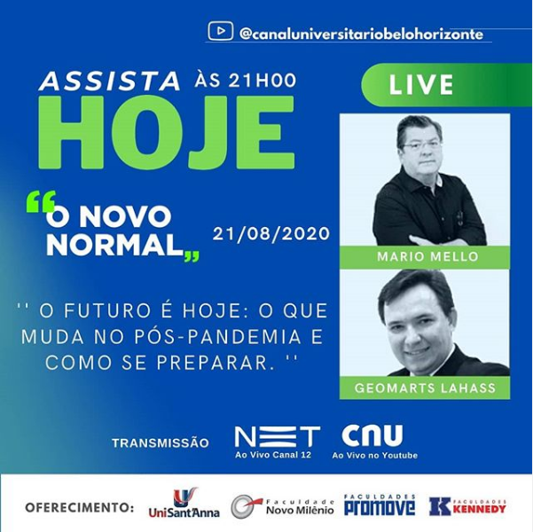 Reprodução/Instagram Live: O futuro é hoje - o que muda no pós-pandemia e como se preparar?