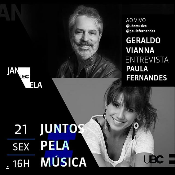 Reprodução/Instagram Live: Entrevista com Paula Fernandes - Juntos Pela Música
