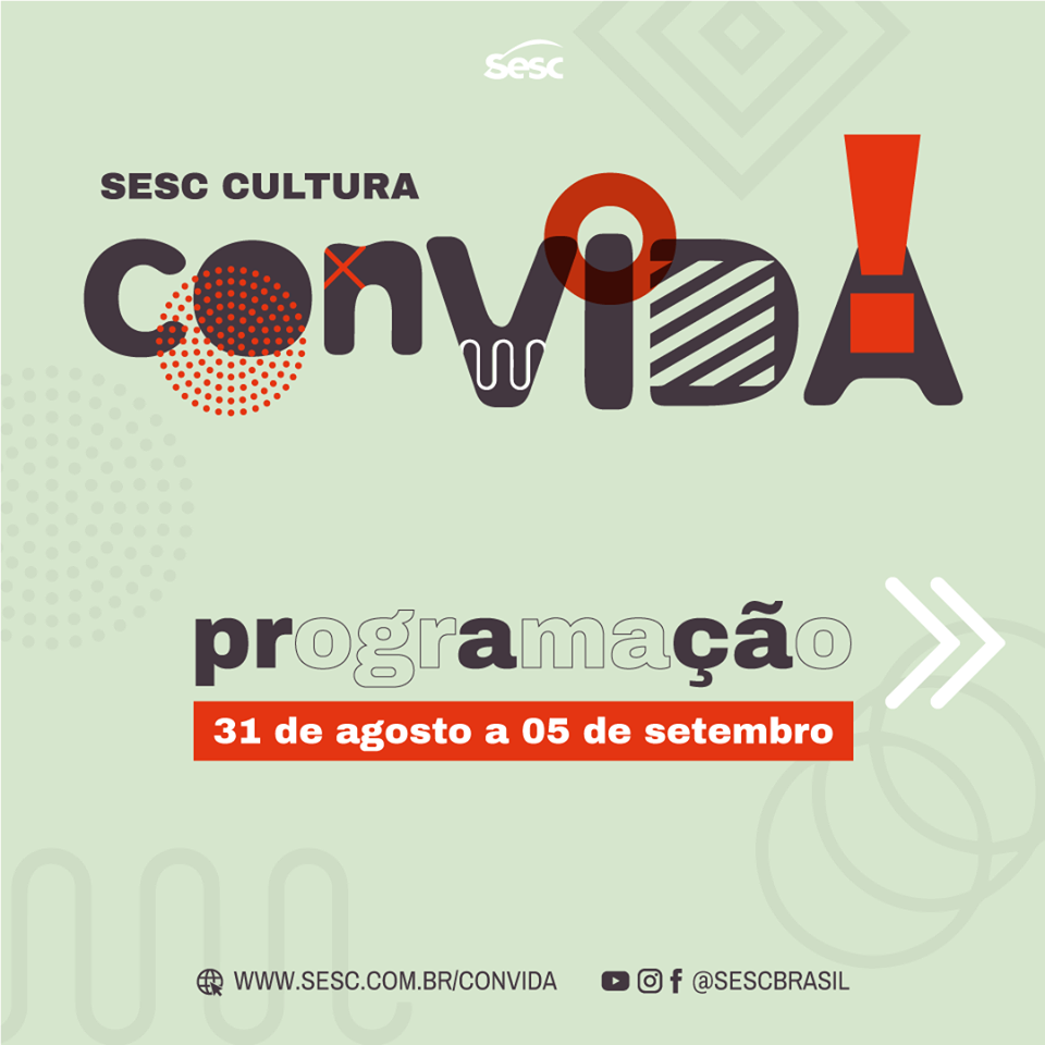Reprodução/Facebook Sesc Sesc Cultura ConVida - Setembro (1 semana)