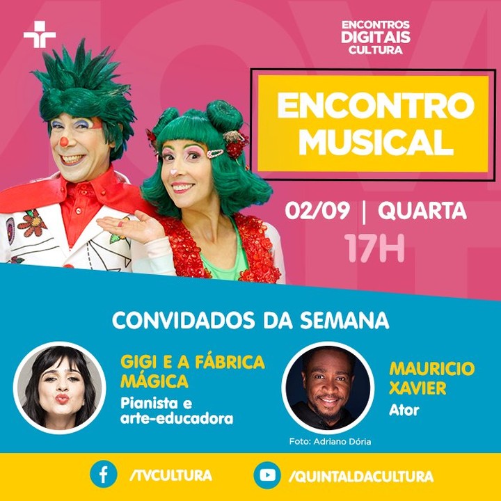 Divulgação/Instagram LIVE: Quintal da Cultura em "Encontro Musical"
