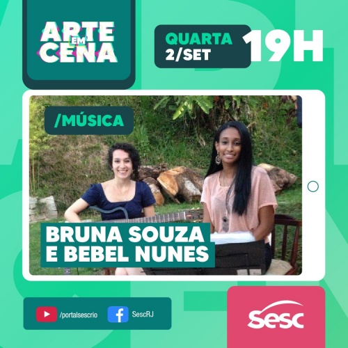 Divulgação/Instagram Sesc RJ Live: Bruna Souza e Bebel Nunes #ArteEmCena