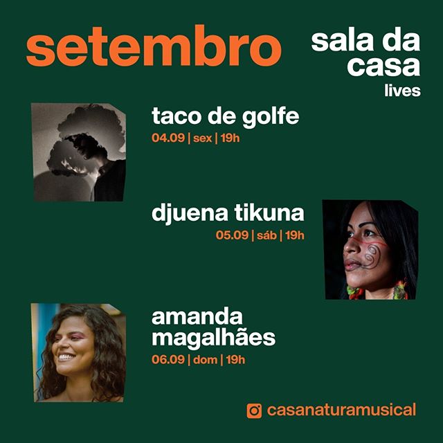 Reprodução/Instagram Sala de casa Lives - Casa Natura Musical