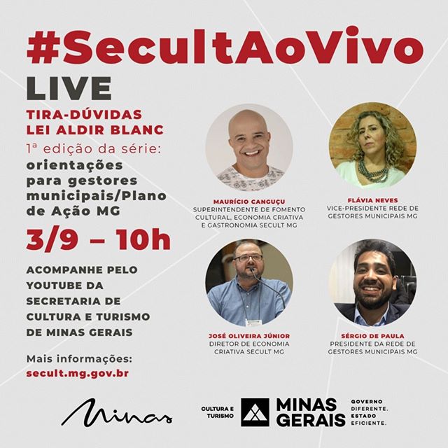 Série #SecultAoVivo - “Dúvidas sobre a Lei Aldir Blanc"