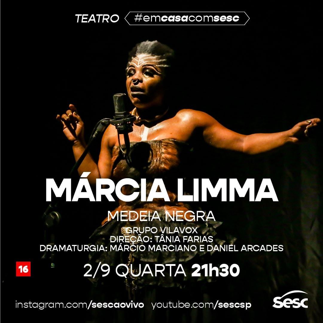 Live: Medeia Negra com Márcia Limma #EmCasaComSesc