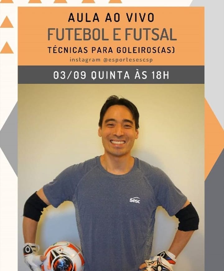 Aula Online de Futebol e Futsal: Técnicas para Goleiros(as) com Walter Obara