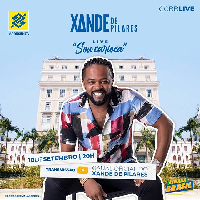 Reprodução/Instagram CCBB Live Xande de Pilares "Sou carioca”